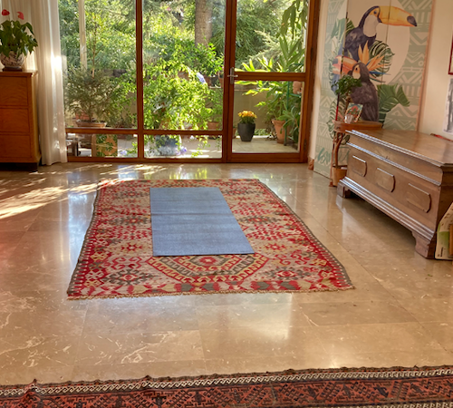 YOGAconElizabeth600x450 Elizabeth's home studio for private yoga lessons